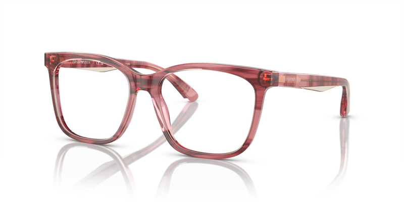 Emporio Armani EA3228 in Shiny Bordeaux/Top Light Brown - Front View