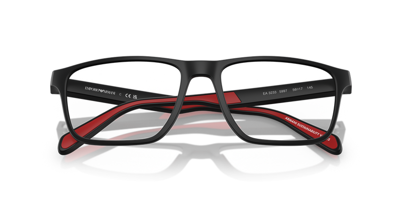 Emporio Armani EA3233 in Matte Black / Demo Lens (5997) - Alternate View