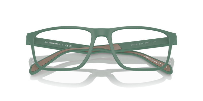 Emporio Armani EA3233 in Matte Alpine Green / Demo Lens (6102) - Alternate View