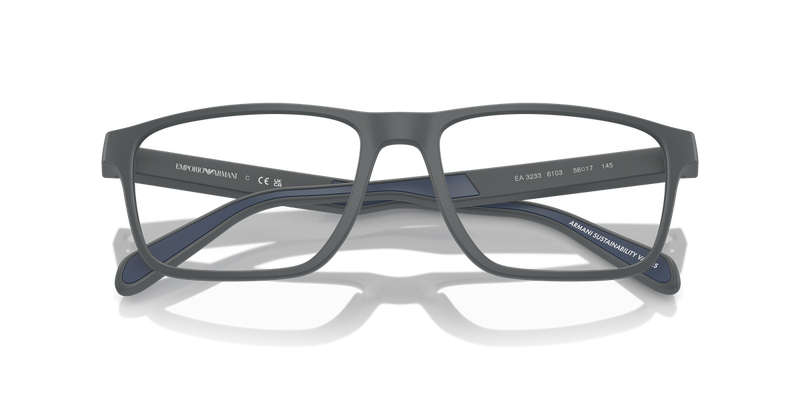 Emporio Armani EA3233 in Matte Dark Grey / Demo Lens (6103) - Alternate View