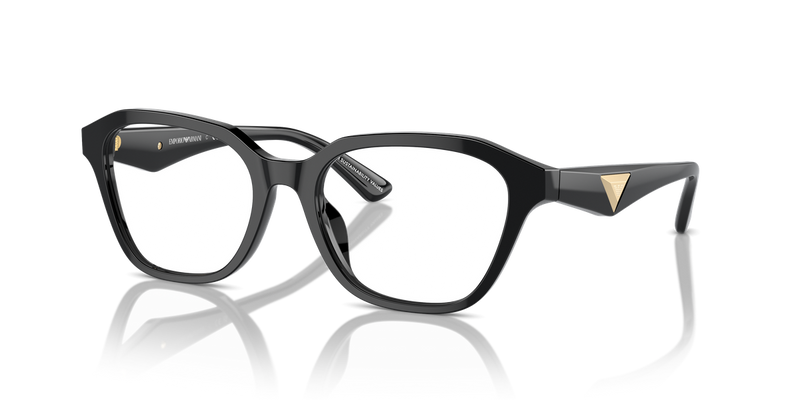 Emporio Armani EA3235U in Shiny Black / Demo Lens (5017) - Front View