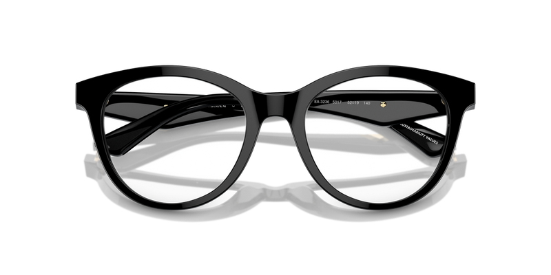 Emporio Armani EA3236 in Shiny Black / Demo Lens (5017) - Side View