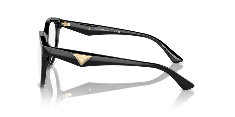 Emporio Armani EA3236 in Shiny Black / Demo Lens (5017) - Back View