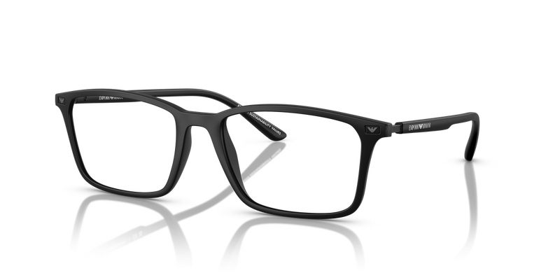Emporio Armani EA3237 in Matte Black - Front View
