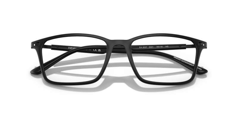 Emporio Armani EA3237 in Matte Black - Side View