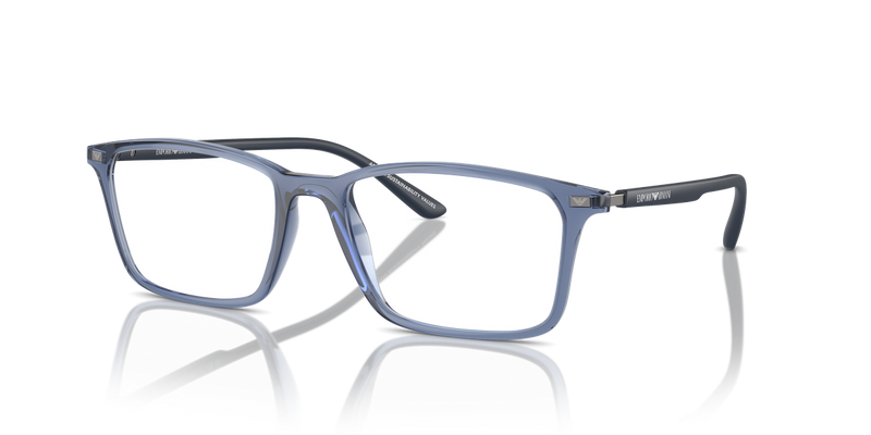 Emporio Armani EA3237 in Shiny Transparent Blue - Alternate View