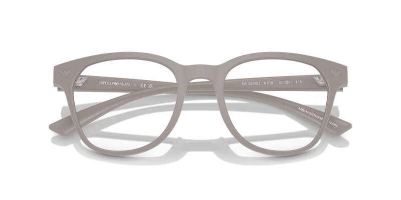 Emporio Armani EA3240U in Matte Light Grey / Demo Lens (6100) - Alternate View