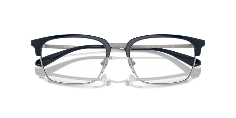 Emporio Armani EA3243 in Shiny Blue/Matte Silver - Side View