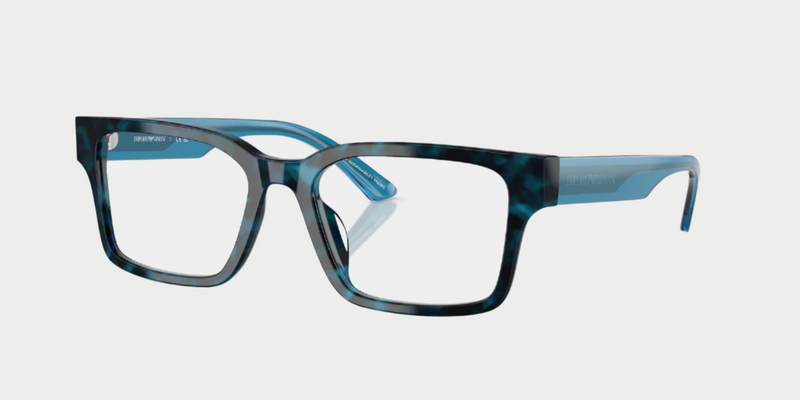 Emporio Armani EA3245U in Havana blue - Temple Detail