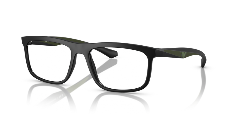 Emporio Armani EA3246 in Matte Black - Front View