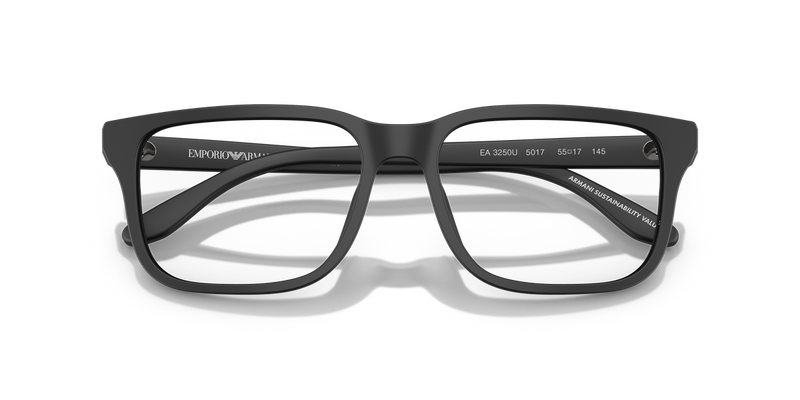 Emporio Armani EA3250U in Matte Black / Demo Lens (5017) - Alternate View