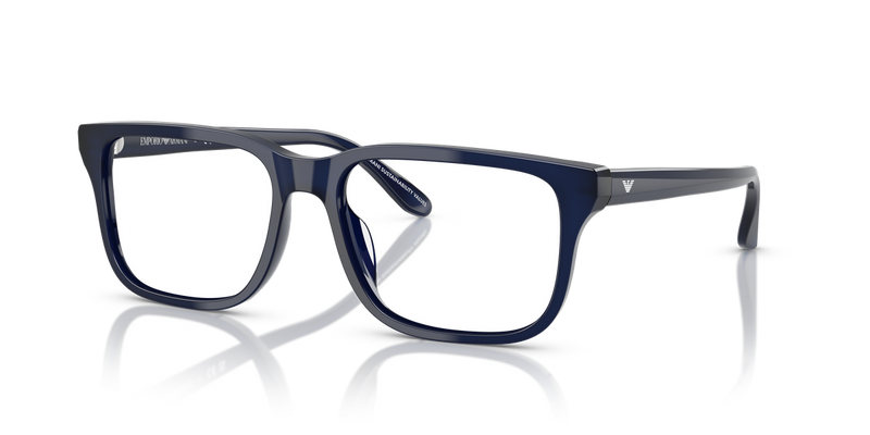 Emporio Armani EA3250U in Shiny Opalescent Blue / Demo Lens (6201) - Alternate View