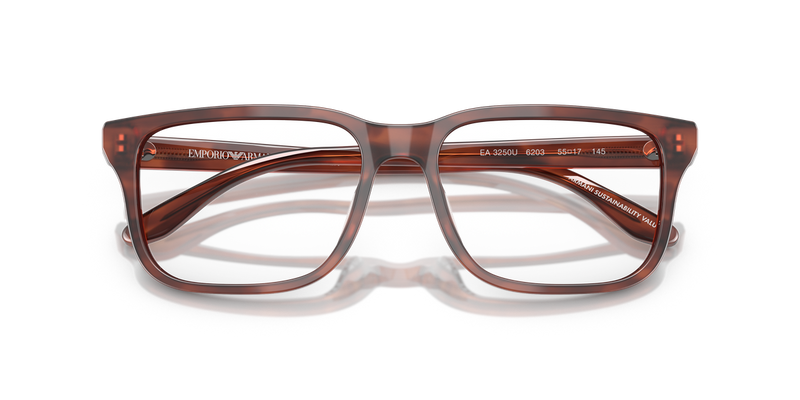Emporio Armani EA3250U in Shiny Havana Brown / Demo Lens (6203) - Alternate View