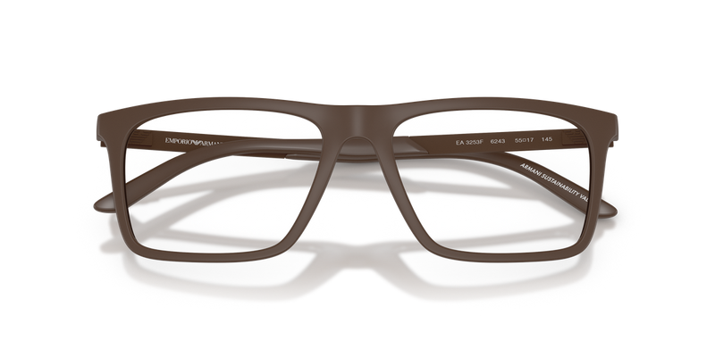 Emporio Armani EA3253F in Matte Brown / Demo Lens (6243) - Alternate View