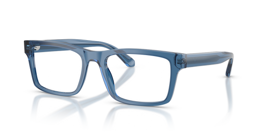 Emporio Armani EA3254 - Shiny Transparent Blue / Demo Lens (6247)