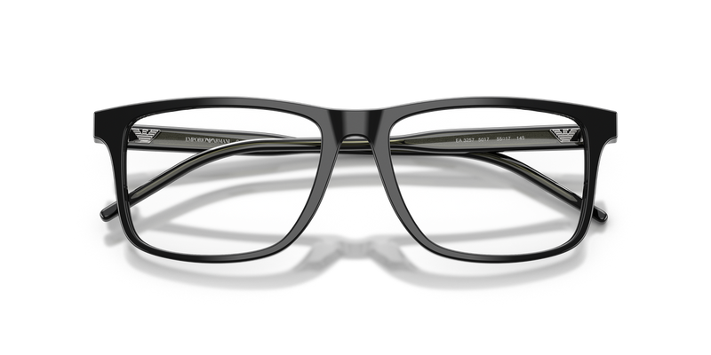 Emporio Armani EA3257 in Shiny Black / Demo Lens (5017) - Side View