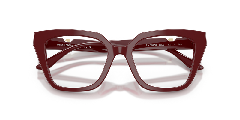 Emporio Armani EA3267U in Shiny Bordeaux / Demo Lens (6323) - Alternate View