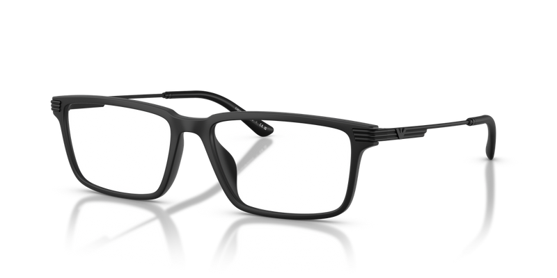 Emporio Armani EA3268U in Matte Black / Demo Lens (5001) - Front View