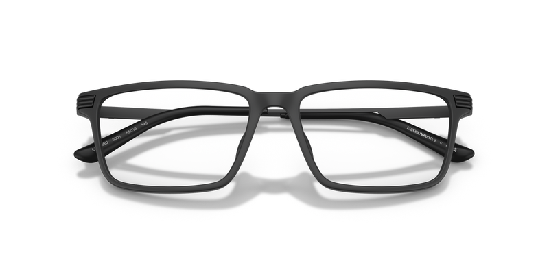 Emporio Armani EA3268U in Matte Black / Demo Lens (5001) - Side View