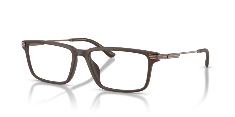 Emporio Armani EA3268U in Matte Brown / Demo Lens (6258) - Alternate View