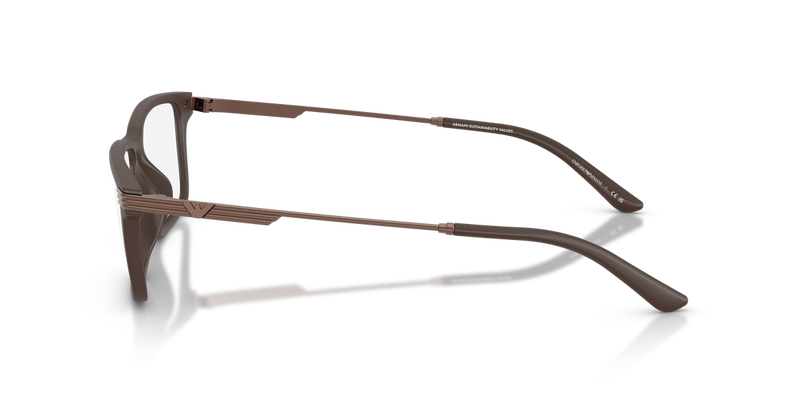 Emporio Armani EA3268U in Matte Brown / Demo Lens (6258) - Alternate View