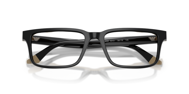 Emporio Armani EA3269 in Black/Beige / Demo Lens (6313) - Side View