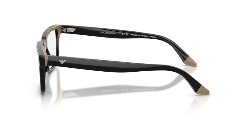 Emporio Armani EA3269 in Black/Beige / Demo Lens (6313) - Back View