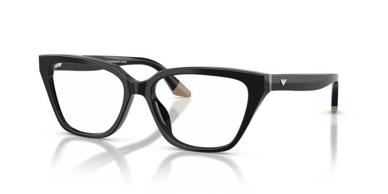 Emporio Armani EA3270U in Black/Beige - Front View