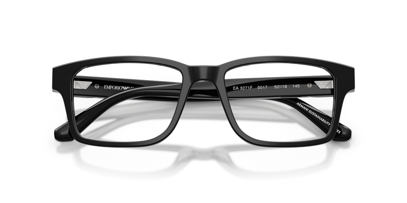 Emporio Armani EA3271F in Shiny Black / Demo Lens (5017) - Side View