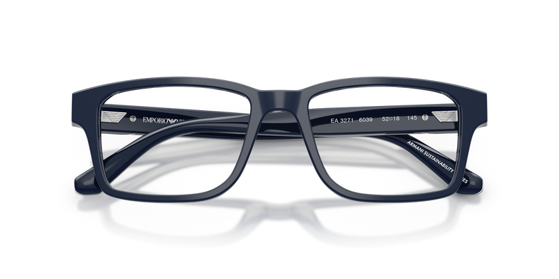 Emporio Armani EA3271 in Shiny Blue / Demo Lens (6039) - Alternate View