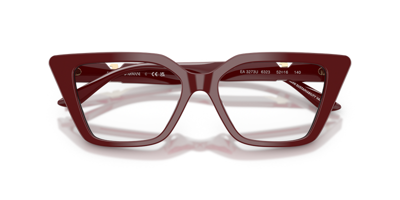 Emporio Armani EA3273U in Shiny Bordeaux - Alternate View