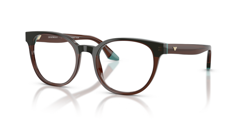 Emporio Armani EA3274 in Transparent Brown/Teal / Demo Lens (6318) - Alternate View