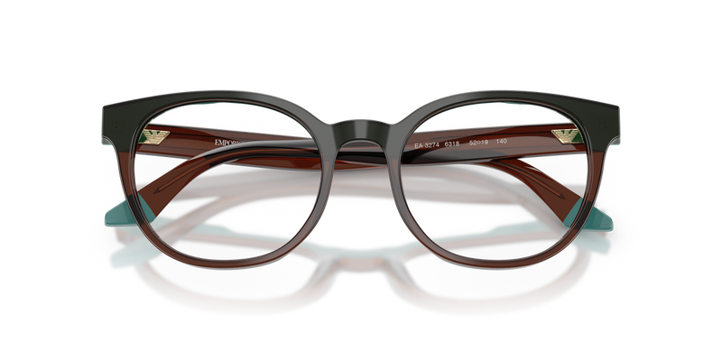 Emporio Armani EA3274 in Transparent Brown/Teal / Demo Lens (6318) - Alternate View