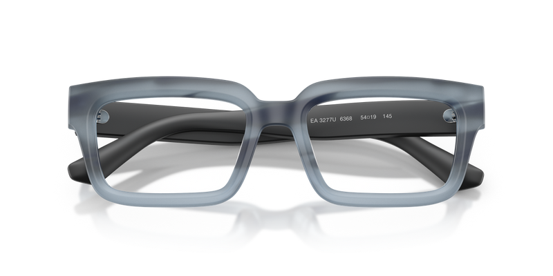 Emporio Armani EA3277U in Striped Havana Blue / Demo Lens (6368) - Alternate View