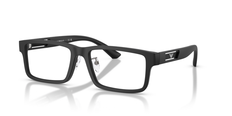 Emporio Armani EA3278F in Matte Black - Front View