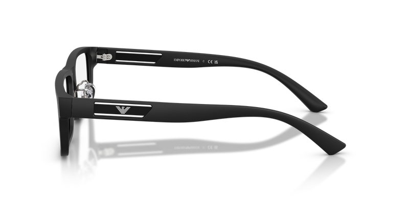 Emporio Armani EA3278F in Matte Black - Back View