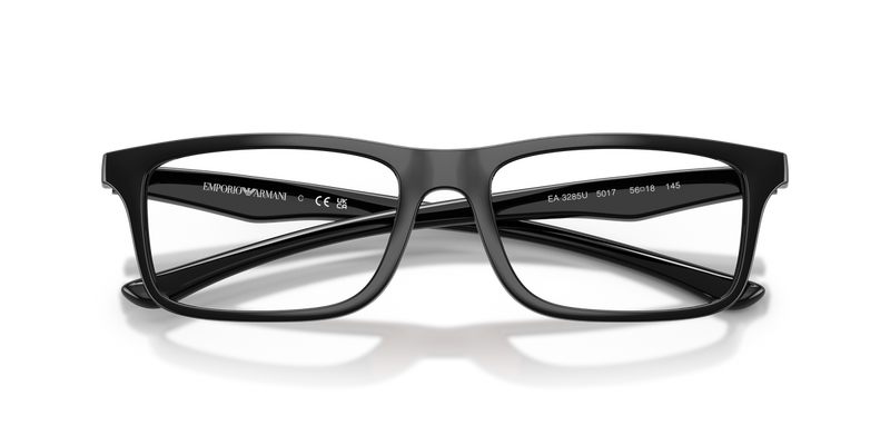 Emporio Armani EA3285U in Shiny Black/Brown Rubber - Alternate View