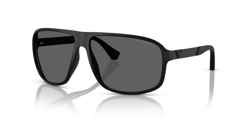Emporio Armani EA4029 in Matte Black / Grey Polarized (5001T3) - Front View