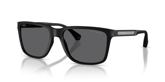 Emporio Armani EA4047 - Rubber Black / Grey Polarized (506381)