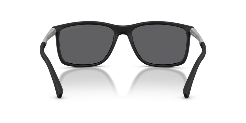 Emporio Armani EA4058 in Rubber Black / Grey Polarized (506381) - Temple Detail