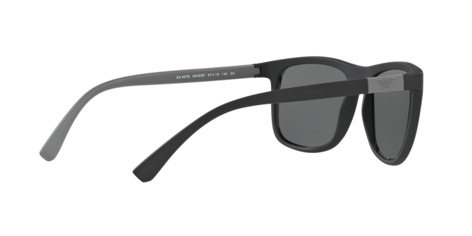 Emporio Armani EA4079 in Matte Black - Temple Detail