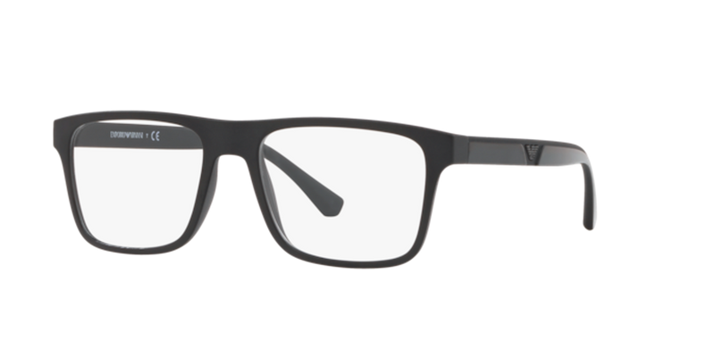 Emporio Armani EA4115 in Matte Black - Front View