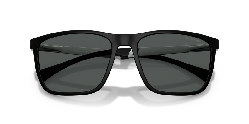 Emporio Armani EA4150 in Rubber Black / Grey (506387) - Side View