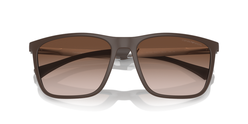 Emporio Armani EA4150 in Matte Brown / Gradient Brown (534213) - Alternate View