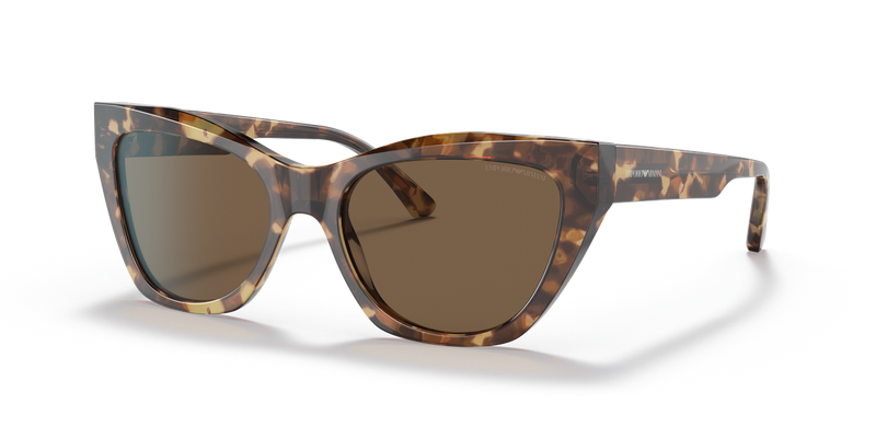 Emporio Armani EA4176 in Shiny Brown Havana - Front View