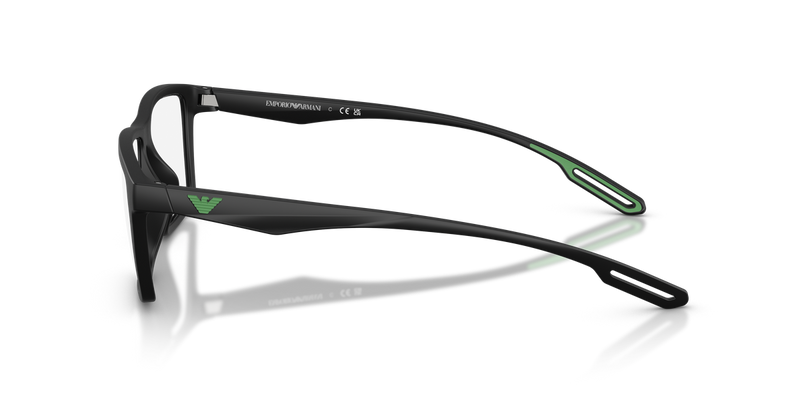 Emporio Armani EA4189V in Matte Black/Green - Back View