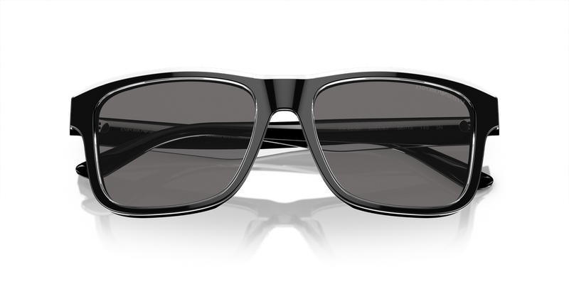 Emporio Armani EA4208F in Shiny Black/Top Crystal - Side View