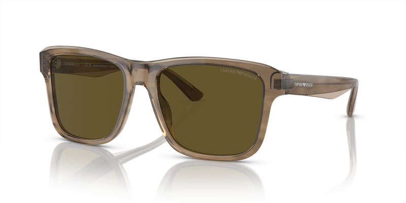 Emporio Armani EA4208 in Shiny Green/Top Brown - Alternate View