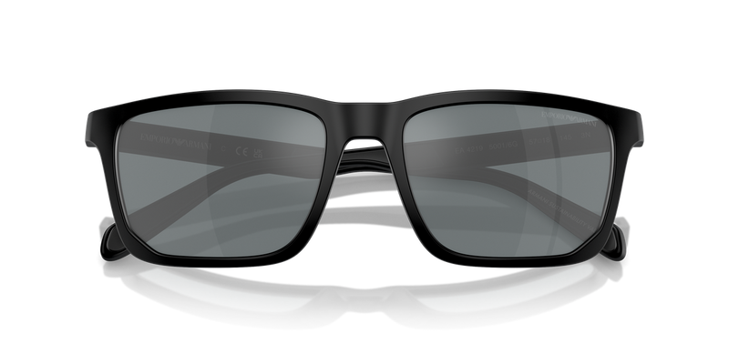 Emporio Armani EA4219 in Matte Black - Side View