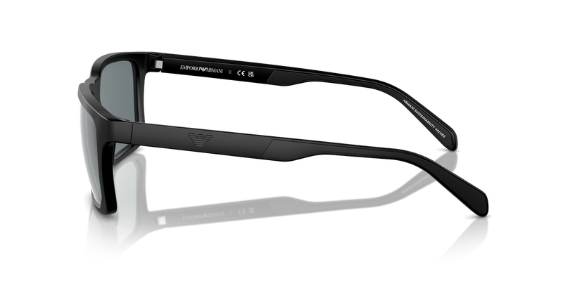 Emporio Armani EA4219 in Matte Black - Back View